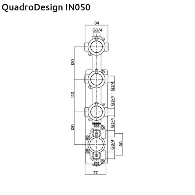 IN050 3 WAY THERMOSTATIC 매립 이미지