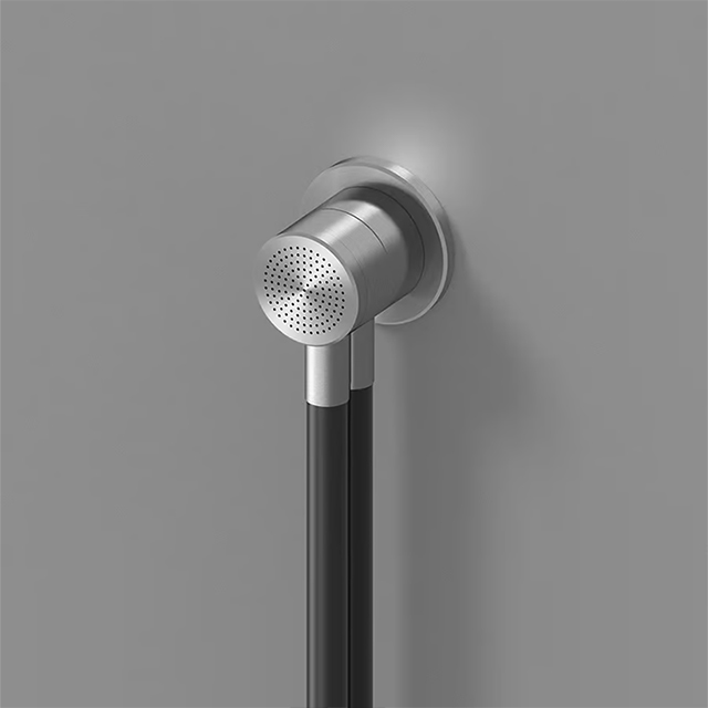 QUADRO HUM시리즈 자석 부착형 핸드샤워 세트 (무광 스테인레스 - 유나온 겸 걸이,  샤워줄 포함) 이미지